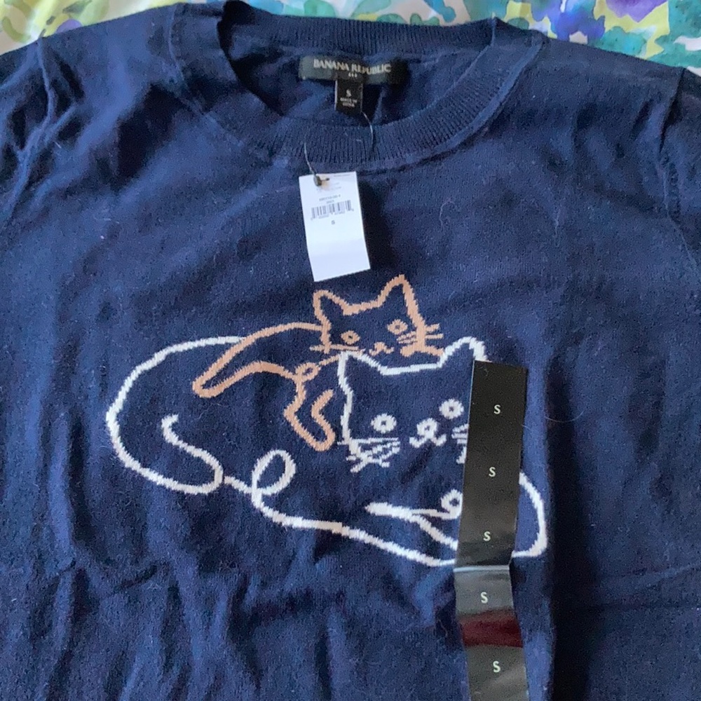 Banana Republic Kitty cat Sweater